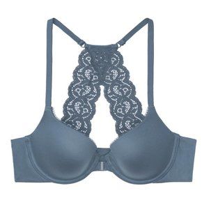 VICTORIA'S SECRET Body by Victoria Lightly Lined Demi Racerback Blue Storm 32D